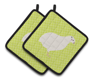 Bird on Pair of Pot Holders (Breed: Texas Quail)