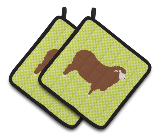 Merino Sheep Animal on Pair of Pot Holders (Breed: Merino Sheep)