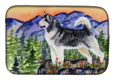 Dish Drying Mat (Breed: Alaskan Malamute)