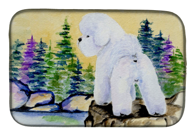 Bichon Frise Dish Drying Mat (Breed: Bichon Frise)
