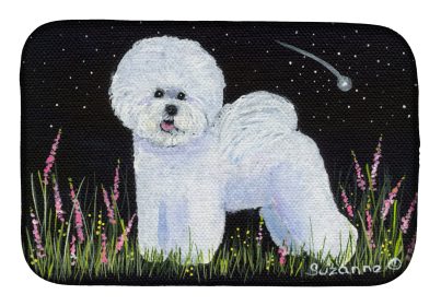 Dish Drying Mat (Breed: Bichon Frise)