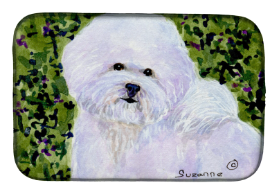 Bichon Frise Dish Drying Mat (Breed: Bichon Frise 1)