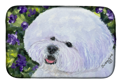 Bichon Frise Dish Drying Mat (Breed: Bichon Frise 2)