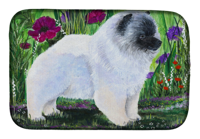 Keeshond Dish Drying Mat (Breed: Keeshond2)