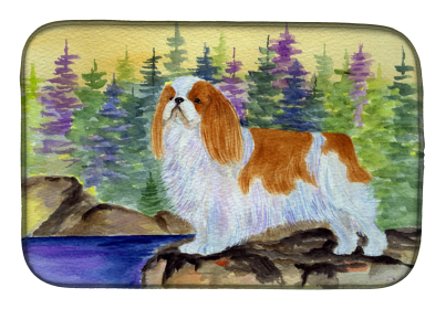 English Toy Spaniel Dish Drying Mat (Breed: Toy Spaniel)