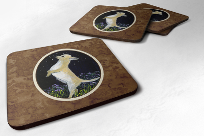 Chihuahua Foam Coaster Set of 4 (Color: SS8152FC, size: 3.5 x 3.5)