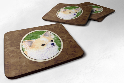 Chihuahua Foam Coaster Set of 4 (Color: SS8788FC, size: 3.5 x 3.5)