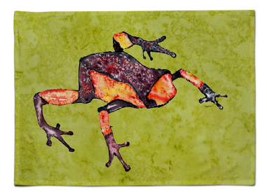 Frog Fabric Placemat (Color: Frog, size: 15.5 x 12)