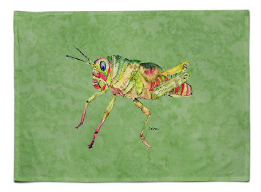 Grasshopper Fabric Placemat (Color: Grasshopper on Avacado, size: 15.5 x 12)