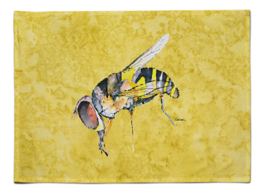 Bee Fabric Placemat (Color: Bee on Yellow, size: 15.5 x 12)