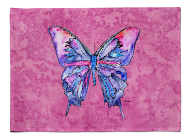Butterfly Placemat (Color: Butterfly on Pink, size: 15.5 x 12)