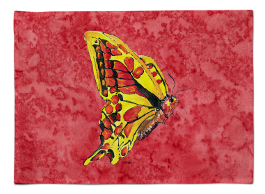 Butterfly Placemat (Color: Butterfly on Red, size: 15.5 x 12)