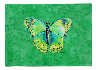 Butterfly Placemat (Color: Butterfly Green on Green, size: 15.5 x 12)
