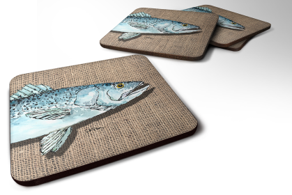 Fish/Sealife Foam Coaster (Color: Fish Speckled Trout, size: 3.5 x 3.5)
