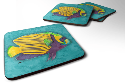 Fish/Sealife Foam Coaster (Color: Tropical Fish 3, size: 3.5 x 3.5)
