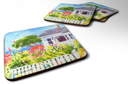 Houses Foam Coaster (Color: Houses 2, size: 3.5 x 3.5)