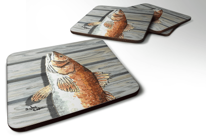 Fish/Sealife Foam Coaster (Color: Fish/Red Fish, size: 3.5 x 3.5)