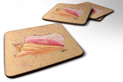Shells Foam Coaster (Color: Shell 3, size: 3.5 x 3.5)