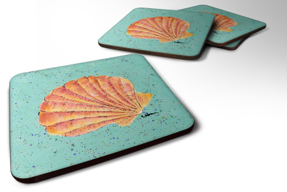 Shells Foam Coaster (Color: Shell 4, size: 3.5 x 3.5)