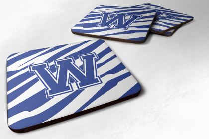 Letter Monogram - Foam Coaster Set of 4 (Letter: W)
