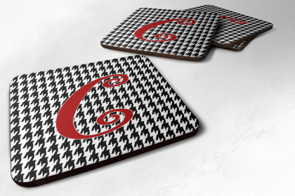Letter Monogram - Foam Coaster Set of 4 (Letter: C)