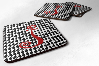 Letter Monogram - Foam Coaster Set of 4 (Letter: J)