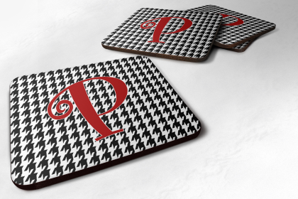 Letter Monogram - Foam Coaster Set of 4 (Letter: P)