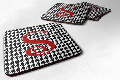 Letter Monogram - Foam Coaster Set of 4 (Letter: S)
