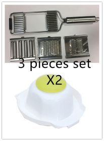 Vegetable And Fruit Slicer Stainless Steel Peeler (Option: 6 sets tools Hand guard)