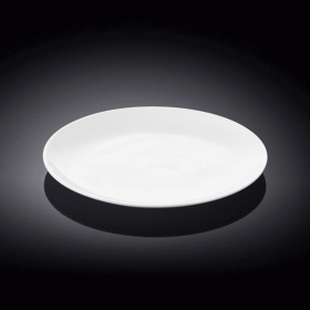 [ Set of 12 ] ROLLED RIM DESSERT PLATE 7" | 18 CM (Color: White)