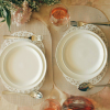 [ Set of 6 ] ROLLED RIM DINNER PLATE 10" | 25.5 CM