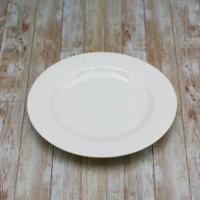 [ Set of 3 ] PROFESSIONAL ROUND PLATTER 12" | 30.5 CM (Color: White)
