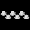 [ Set of 6 ] 6 FL OZ | 180 ML TEA CUP & SAUCER