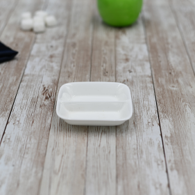 [ Set of 12 ] SOY DISH 3.25" X 3.25" | 8.5 CM 8.5 CM (Color: White)
