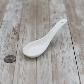 [ Set of 24 ] SPOON 5.5" | 13.5 CM (Color: White)