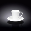 [ Set of 6 ] 4 FL OZ | 110 ML COFFEE CUP & SAUCER
