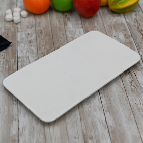 [ Set of 3 ] FLAT PLATTER 12" X 6.5" | 30 X 16 CM (Color: White)