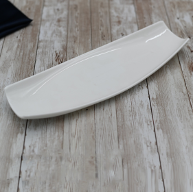 [ Set of 6 ] DISH 12" X 4" | 30 X 10 CM (Color: White)