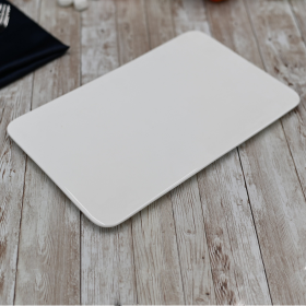 [ Set of 3 ] FLAT PLATTER 12" X 7.5"| 30 X 19 CM (Color: White)