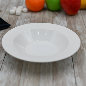 [ Set of 6 ] PROFESSIONAL DEEP PLATE 8" |  20.5 CM 8 FL OZ | 250 ML (Color: White)