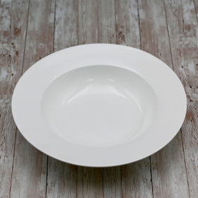 [ Set of 3 ] DEEP PLATE 12" |  30.5 CM 32 FL OZ | 950 ML (Color: White)