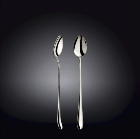 [ Set of 24 ] LONG DRINK SPOON 7.75" | 19.5 CM WHITE BOX PACKING (Color: Stainless Steel)