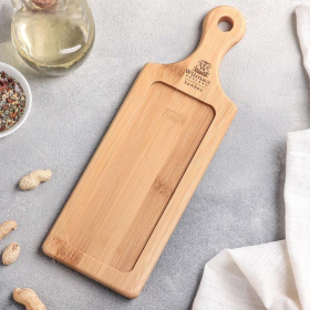 [ Set of 10 ] TRAY 11" X 3.75" | 28 X 9.5 CM (Color: Wood)
