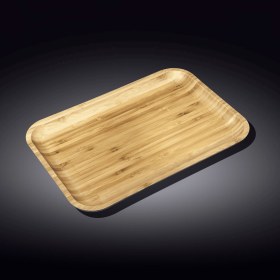 [ Set of 6 ] DISH 11" X 7" | 28 CM X 17.5 CM (Color: Wood)