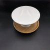 Fine Porcealim Fruit Vase with a  10 inch Bamboo tray