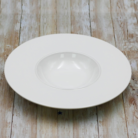 [ Set of 3 ] DEEP PLATE 11" | 28 CM 9 FL OZ | 280 ML (Color: White)