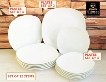 FINE DINNING 15 PIECE HIPSTER ENTERTAINING SET WL-555003 (Color: White)