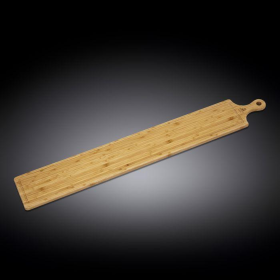 LONG SERVING BOARD WITH HANDLE, Set of 2 (Color: Wood, size: 39.4" X 5.9" | 100 X 15 CM)
