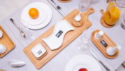 LONG SERVING BOARD WITH HANDLE, Set of 2