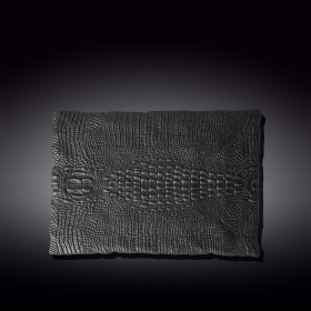 [ Set of 2 ] RECTANGULAR SERVING DISH 11.75" X 8.25" | 30 X 21 CM (Color: Black)